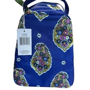 Vera Bradley Blue Floral Medallion Lunchbox Bag